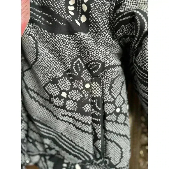 Free People Bunny Slope Printed PrimaLoft® Puffer Ski Jacket Black NWT, NEW! - Picture 6 of 12